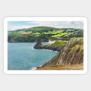 Looking Out Over Three Cliffs Bay Sticker